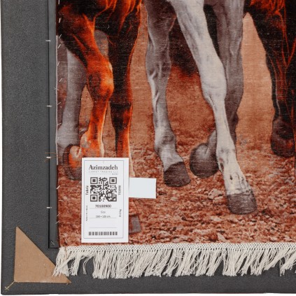 Handwoven Pictorial Rug, All-over Layout, Wool and Silk on Silk Warp, Tabriz, 150 × 125 cm Ref 70100900