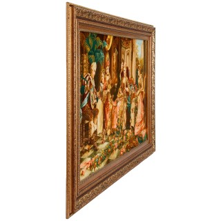 Handwoven Pictorial Rug, All-over Layout, Wool and Silk on Silk Warp, Tabriz, 105 × 70 cm Ref 70000907