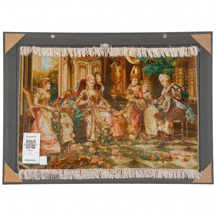 Handwoven Pictorial Rug, All-over Layout, Wool and Silk on Silk Warp, Tabriz, 105 × 70 cm Ref 70000907