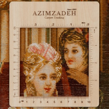 Handwoven Pictorial Rug, All-over Layout, Wool and Silk on Silk Warp, Tabriz, 105 × 70 cm Ref 70000907