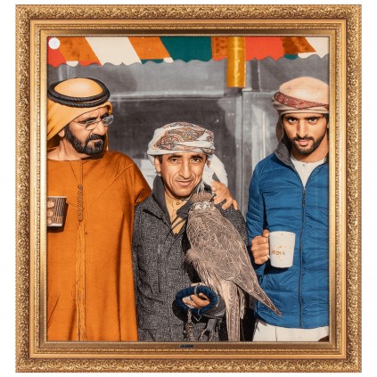 Handwoven Pictorial Rug, All-over Layout, Wool and Silk on Silk Warp, Tabriz, 115 × 124 cm Ref 70100911