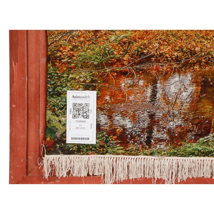 Handwoven Pictorial Rug, All-over Layout, Wool and Silk on Silk Warp, Tabriz, 192 × 111 cm Ref 70200914