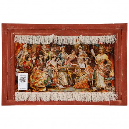 Handwoven Pictorial Rug, All-over Layout, Wool and Silk on Silk Warp, Tabriz, 108 × 61 cm Ref 70000915