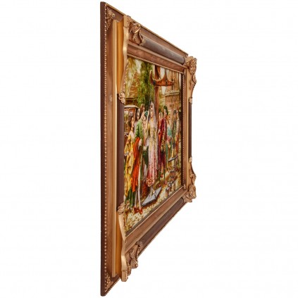 Handwoven Pictorial Rug, All-over Layout, Wool and Silk on Silk Warp, Tabriz, 126 × 78 cm Ref 70000916