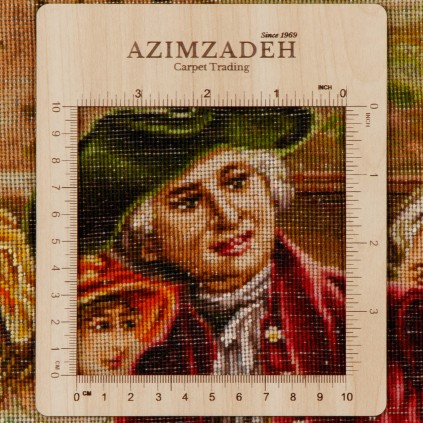 Handwoven Pictorial Rug, All-over Layout, Wool and Silk on Silk Warp, Tabriz, 126 × 78 cm Ref 70000916