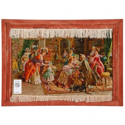 Handwoven Pictorial Rug, All-over Layout, Wool and Silk on Silk Warp, Tabriz, 130 × 86 cm Ref 70100919