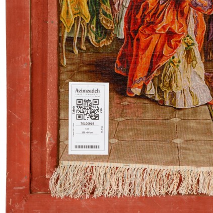 Handwoven Pictorial Rug, All-over Layout, Wool and Silk on Silk Warp, Tabriz, 130 × 86 cm Ref 70100919