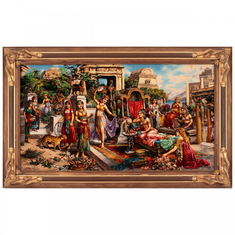 Handwoven Pictorial Rug, All-over Layout, Wool and Silk on Silk Warp, Tabriz, 161 × 90 cm Ref 70100920