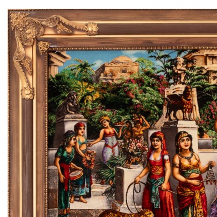 Handwoven Pictorial Rug, All-over Layout, Wool and Silk on Silk Warp, Tabriz, 161 × 90 cm Ref 70100920