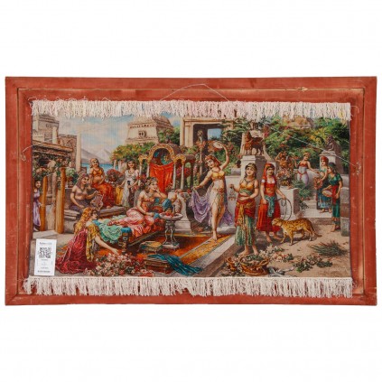 Handwoven Pictorial Rug, All-over Layout, Wool and Silk on Silk Warp, Tabriz, 161 × 90 cm Ref 70100920