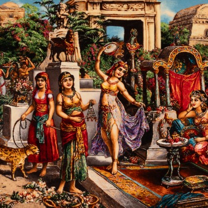 Handwoven Pictorial Rug, All-over Layout, Wool and Silk on Silk Warp, Tabriz, 161 × 90 cm Ref 70100920