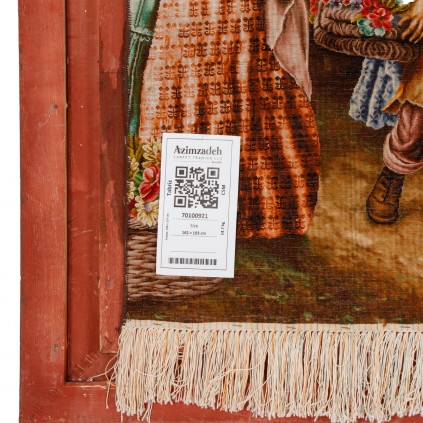 Handwoven Pictorial Rug, All-over Layout, Wool and Silk on Silk Warp, Tabriz, 162 × 103 cm Ref 70100921