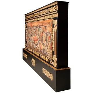 Handwoven Pictorial Rug, All-over Layout, Wool and Silk on Silk Warp, Tabriz, 250 × 110 cm Ref 70200923