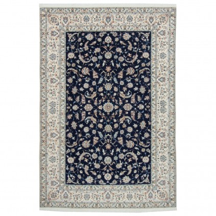 Handwoven Carpet, All-over Floral Layout, Wool and Silk on Wool Warp, Nain, 206 × 304 cm Ref 10601107