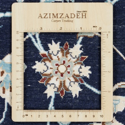 Handwoven Carpet, All-over Floral Layout, Wool and Silk on Wool Warp, Nain, 206 × 304 cm Ref 10601107