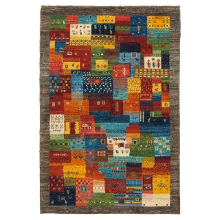 Handwoven Gabbeh, All-over Layout, All Wool, Shiraz, 104 × 156 cm Ref 50101383