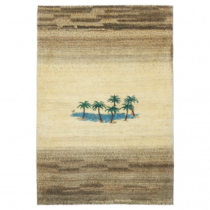 Handwoven Gabbeh, All-over Layout, All Wool, Shiraz, 106 × 155 cm Ref 50101388