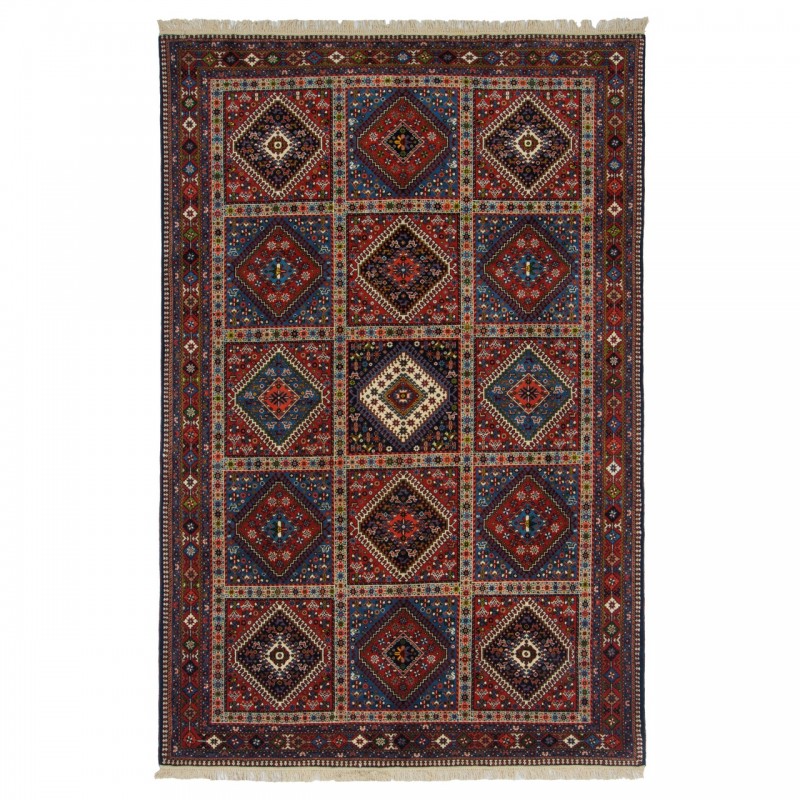 Handwoven Carpet, Square/Block Layout, All Wool, Shiraz, 210 × 320 cm Ref 10601440