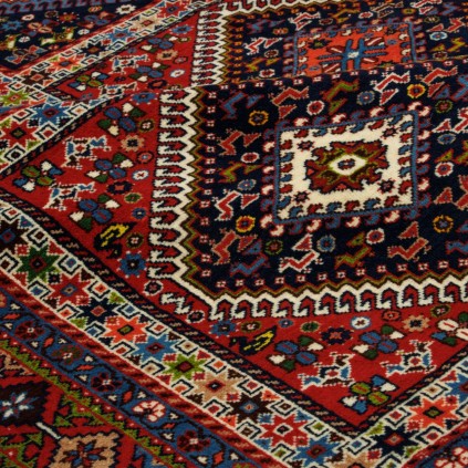 Handwoven Carpet, Square/Block Layout, All Wool, Shiraz, 210 × 320 cm Ref 10601440