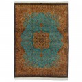 Handwoven Carpet, Corner Medallion Layout, All Silk, Qom, 300 × 408 cm Ref 11201452