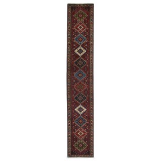 Handwoven Carpet, Square/Block Layout, All Wool, Shiraz, 85 × 494 cm Ref 10401484