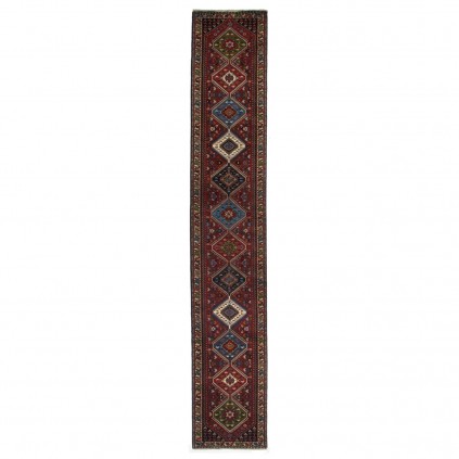 Handwoven Carpet, Square/Block Layout, All Wool, Shiraz, 85 × 494 cm Ref 10401484