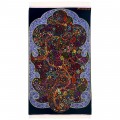Handwoven Carpet, Tree of Life Layout, All Silk, Qom, 60 × 105 cm Ref 10000269