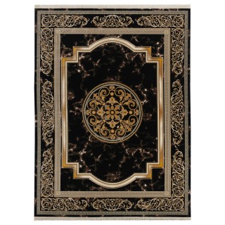 فرش ماشینی طرح ترنج دار مدرن، اکریلیک، سبک پارسی، کد 100003