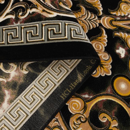 فرش ماشینی طرح ترنج دار مدرن، اکریلیک، سبک پارسی، کد 100003