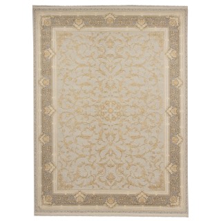 فرش ماشینی طرح افشان گلدار، اکریلیک، سبک پارسی، کد 100007