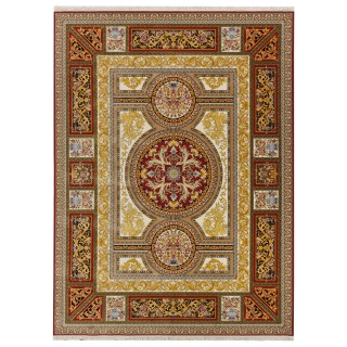 Machine-made Rug, Floral Medallion, Acrylic, Persian Style, Ref 100010