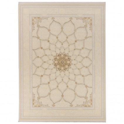 فرش ماشینی طرح گنبدی گلدار، اکریلیک، سبک پارسی، کد 100012