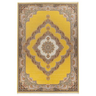 Machine-made Rug, Floral Corner Medallion, Acrylic, Persian Style, Ref 100047