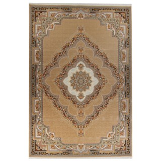 Machine-made Rug, Floral Corner Medallion, Acrylic, Persian Style, Ref 100047