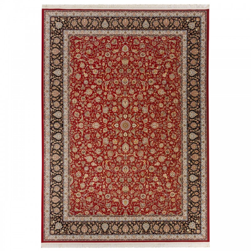 فرش ماشینی طرح افشان شاه عباسی، اکریلیک، سبک پارسی، کد 100049