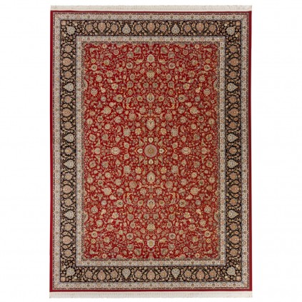 فرش ماشینی طرح افشان شاه عباسی، اکریلیک، سبک پارسی، کد 100049