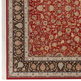 فرش ماشینی طرح افشان شاه عباسی، اکریلیک، سبک پارسی، کد 100049