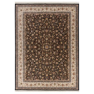 فرش ماشینی طرح افشان شاه عباسی، اکریلیک، سبک پارسی، کد 100049