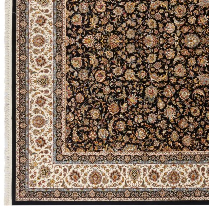 فرش ماشینی طرح افشان شاه عباسی، اکریلیک، سبک پارسی، کد 100049