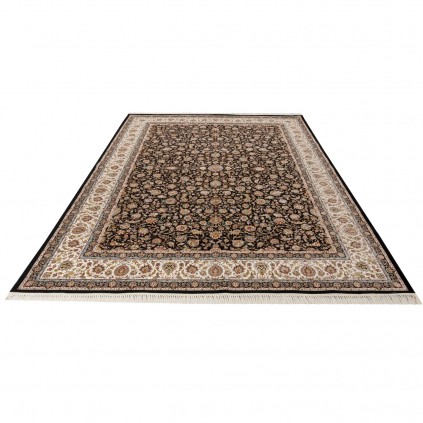 فرش ماشینی طرح افشان شاه عباسی، اکریلیک، سبک پارسی، کد 100049