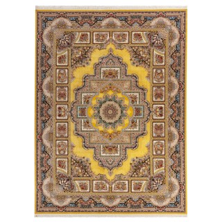 Machine-made Rug, Floral Corner Medallion, Acrylic, Persian Style, Ref 100050