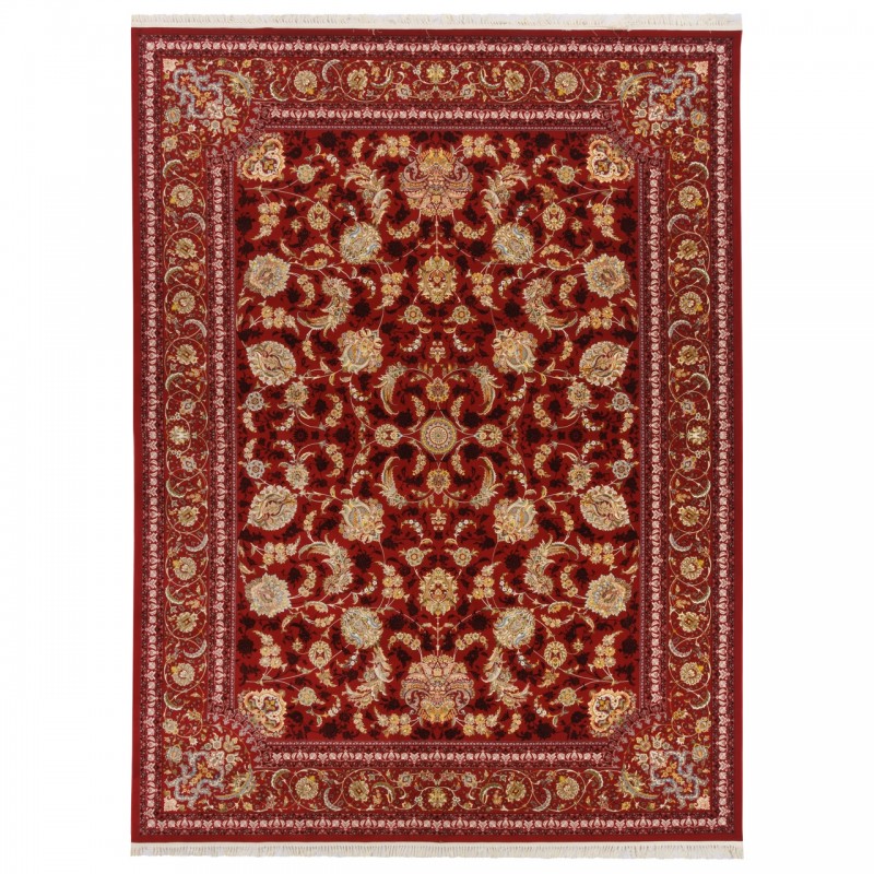 فرش ماشینی طرح افشان شاه عباسی، اکریلیک، سبک پارسی، کد 100052