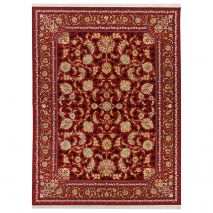 فرش ماشینی طرح افشان شاه عباسی، اکریلیک، سبک پارسی، کد 100052