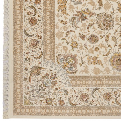 فرش ماشینی طرح افشان شاه عباسی، اکریلیک، سبک پارسی، کد 100052