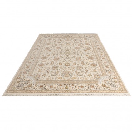 فرش ماشینی طرح افشان شاه عباسی، اکریلیک، سبک پارسی، کد 100052