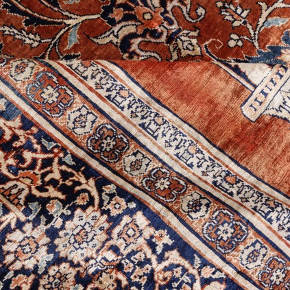 Rare Antique Handwoven Carpet