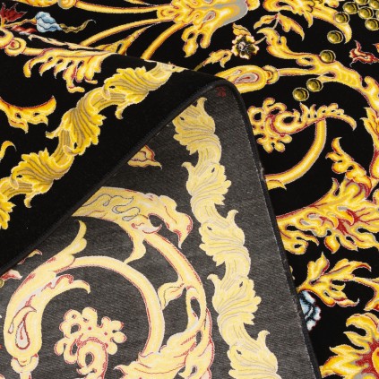 فرش ماشینی طرح افشان گلدار، اکریلیک، سبک پارسی، کد 100055