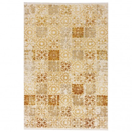 فرش ماشینی طرح خشتی نئوکلاسیک، اکریلیک، سبک پارسی، کد 100061