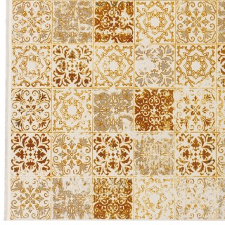 فرش ماشینی طرح خشتی نئوکلاسیک، اکریلیک، سبک پارسی، کد 100061