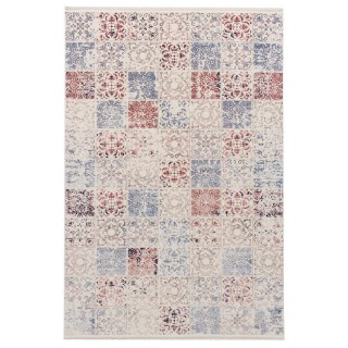 سجادة صناعية بنقشة مربعي الكلاسيكية الجديدة، أكريليك، على الطراز الفارسي، رقم 100061